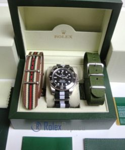 Alternative view of rolex replica submariner ceramica black cordura orologio replica copia imitazione