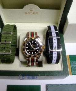 Alternative view of rolex replica GMT master II acciaio oro ceramica cordura by gucci orologio replica