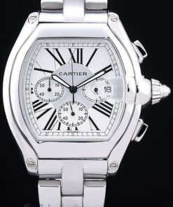 Alternative view of Cartier replica roadster white dial acciaio orologio imitazione perfetta