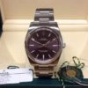 rolex replica datejust acciaio oyster perpetual red grape dial orologio imitazione
