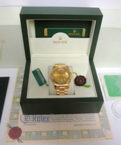 Alternative view of rolex replica daydate ll full oro giallo gold barrette dial president orologio replica copia imitazione
