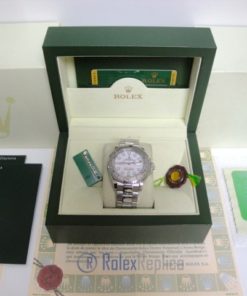 Alternative view of rolex replica yacht master I acciaio white dial edition orologio replica