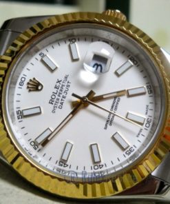 Alternative view of Rolex replica Datejust II acciaio oro white dial barrette imitazione replica