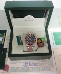 Alternative view of rolex replica GMT master II acciaio everose 126711CHNR basilea MY2018