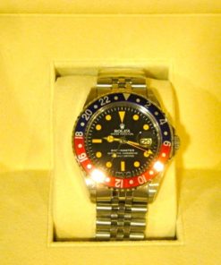 Alternative view of rolex replica GMT MASTER 1675 blue-red bezel jubilèè bracelet replica watch
