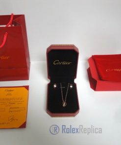 Alternative view of Cartier replica gioiello collier completo di orecchini love rose gold