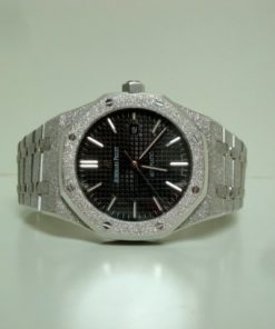 Alternative view of audemars piguet replica royal oak frosted gold orologio replica
