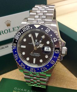 Alternative view of Rolex replica GMT Master II 126710BLNR Batman 3285 clone movement